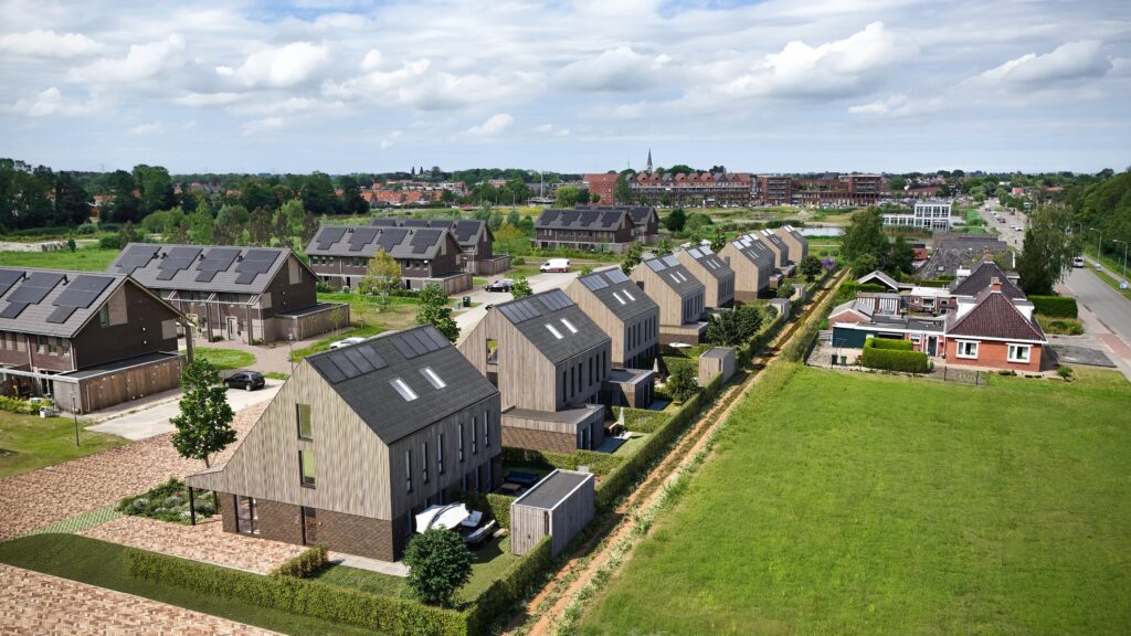 Verandawoningen in wijk De Eendracht in Appingedam